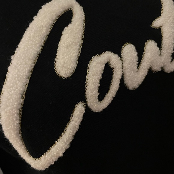 2️⃣6️⃣Juicy Couture Crop Hooded Sweatshirt Size S Black Color - Picture 9 of 10